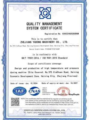 Certificado de Certificação do Sistema de Gestão da Qualidade